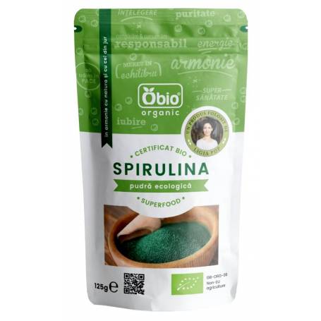 Spirulina pulbere 125g eco-bio - OBio