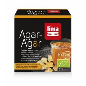 Agar agar pudra bio 6x2g - Lima