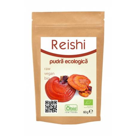 Ganoderma - Reishi pulbere 60g raw eco-bio - Obio