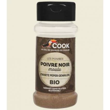 Piper negru macinat eco-bio 45g Cook
