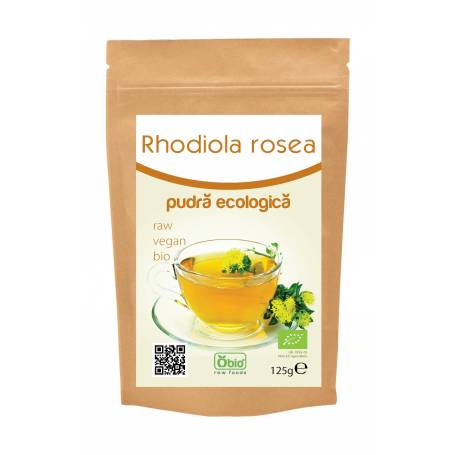 Rhodiola rosea pulbere raw eco-bio 125g OBio
