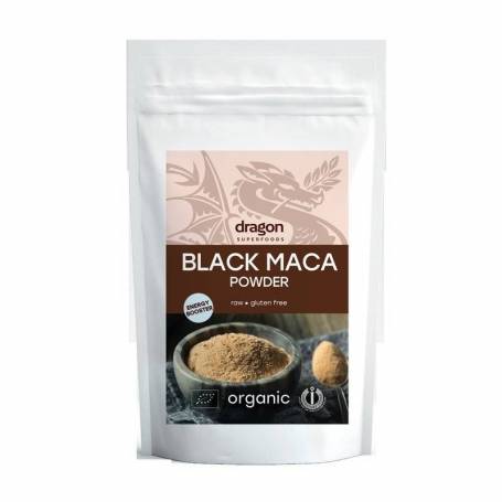 Maca NEAGRA pulbere raw eco-bio 100g - Dragon Superfoods