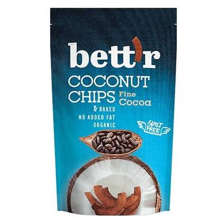 Chips de cocos cu cacao eco-bio 70g, BETTR