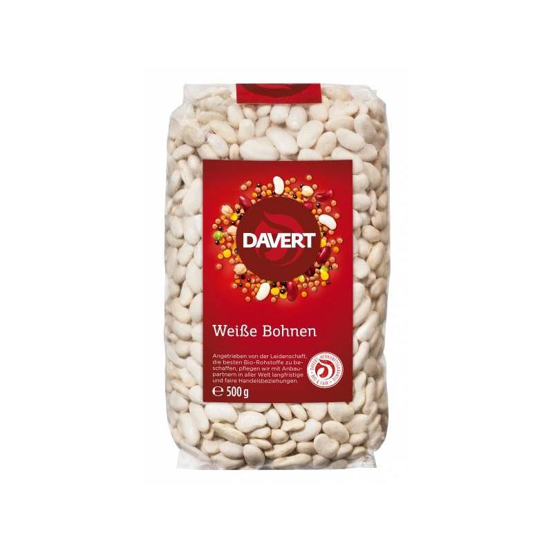 Fasole alba, eco-bio, 500g - DAVERT