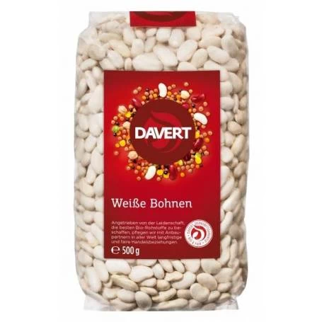 Fasole alba, eco-bio, 500g - DAVERT