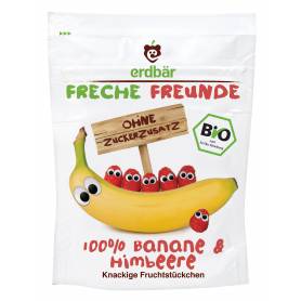 Banane si zmeura crocante bio 16g - Erdbar