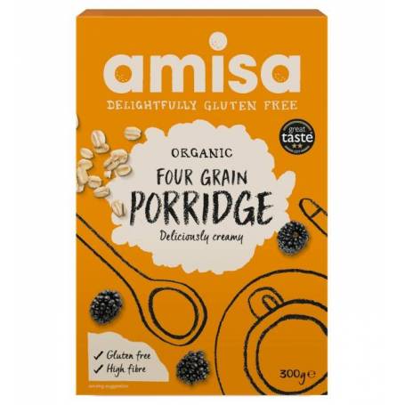 Porridge din 4 cereale fara gluten eco-bio 300g - Amisa