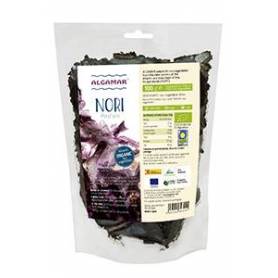 Alge nori maruntite-flakes  (Porphyra umbilicalis) raw eco-bio 100g Algamar