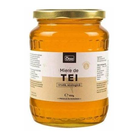 Miere cruda de tei eco-bio 950g, Obio