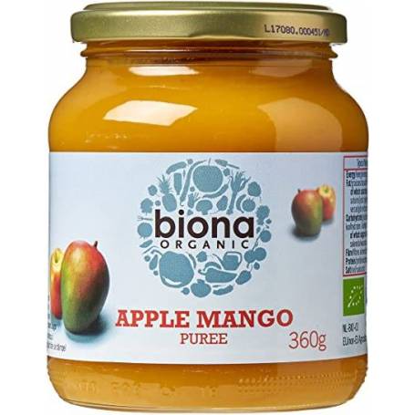Piure de mere si mango eco-bio 360g Biona