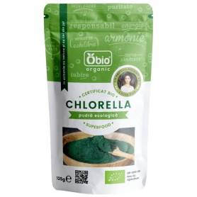 Chlorella pulbere 125g  raw eco-bio OBio