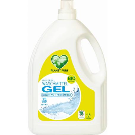 Detergent gel de rufe hipoalergenic -fara parfum eco-bio, 3L Planet Pure