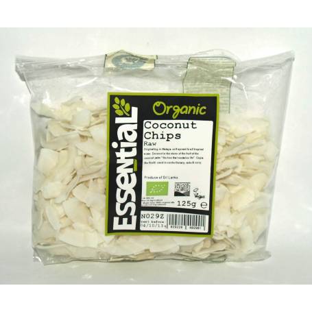 Fulgi (chips) de cocos RAW eco-bio 125g - Essential Organic