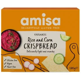 Crispbread (painici) din orez si porumb fara gluten eco-bio 120g - Amisa