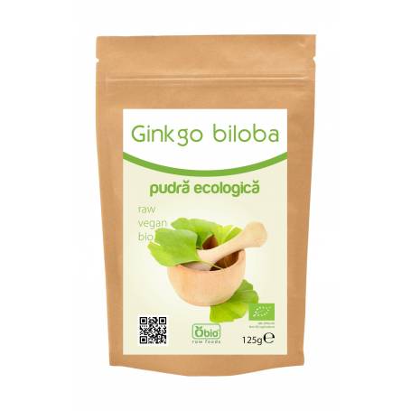 Ginkgo biloba pulbere raw 125g - OBio