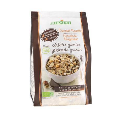 Musli din cereale germinate ciocolata-alune eco-bio 350g - Germline