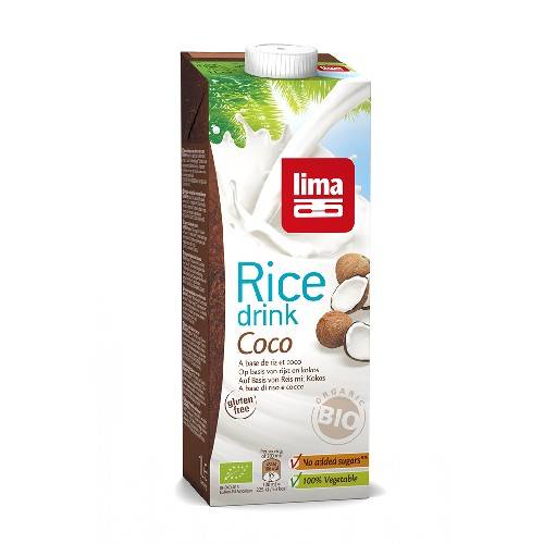 Lapte de orez cu cocos bio 1l - lima
