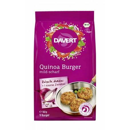 Burger vegan cu quinoa, eco-bio, 160g - DAVERT