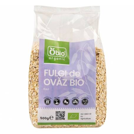 Fulgi de ovaz fini bio 500g - Obio