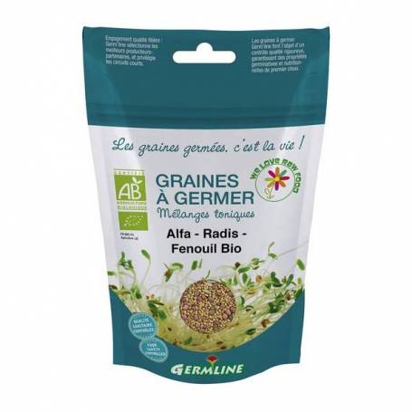 Mix alfalfa, ridiche, fenicul pt. germinat eco-bio 150g - Germline