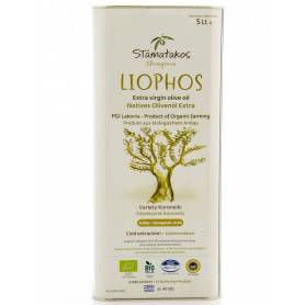 Ulei de masline extravirgin, Liophos, eco-bio 5 litri, Stamatakos