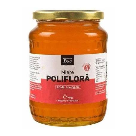 Miere poliflora cruda eco-bio 950g Obio