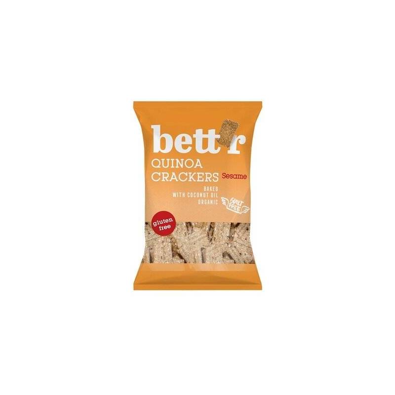 Crackers cu quinoa si susan fara gluten eco-bio 100g, Bettr