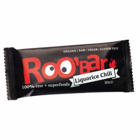 BATON RAW BIO CU CHILLI SI LEMN DULCE 30g ROO BAR