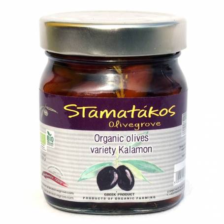 Masline Kalamata eco-bio 290g - borcan - Stamatakos