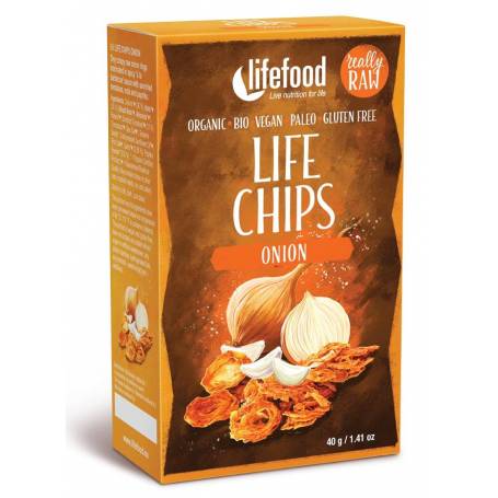 Life Chips din ceapa raw eco-bio 40g - Lifefood