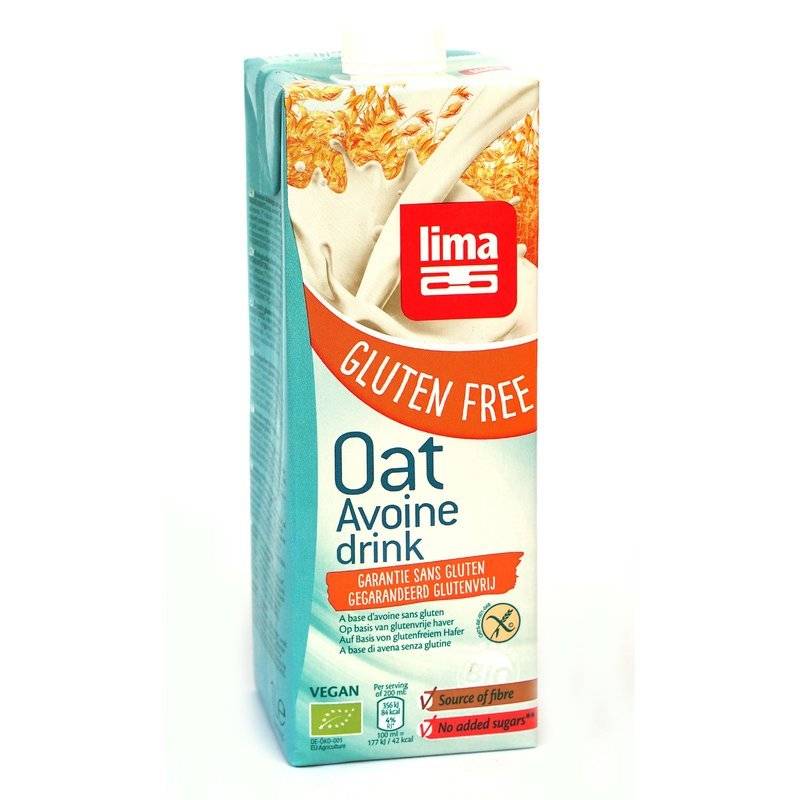 Lapte De Ovaz Fara Gluten Bio 1l - Lima