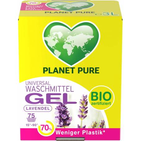 Detergent gel de rufe lavanda eco-bio, 3 L Planet Pure