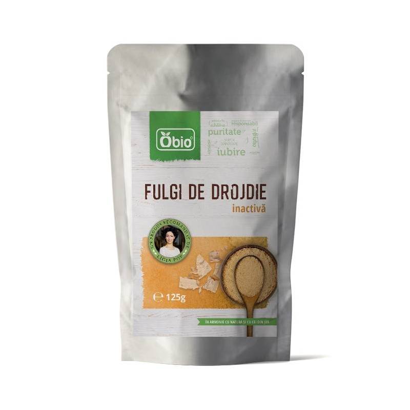 Fulgi de drojdie inactiva 125g, OBIO