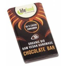 Ciocolata MINI cu 95% cacao si scortisoara raw eco-bio 15g - Lifefood