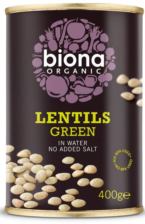Biona Organic Linte verde, eco-bio, 400g - biona
