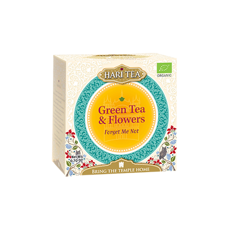 Ceai premium - Forget Me Not - ceai verde si flori eco-bio 10dz - Hari Tea