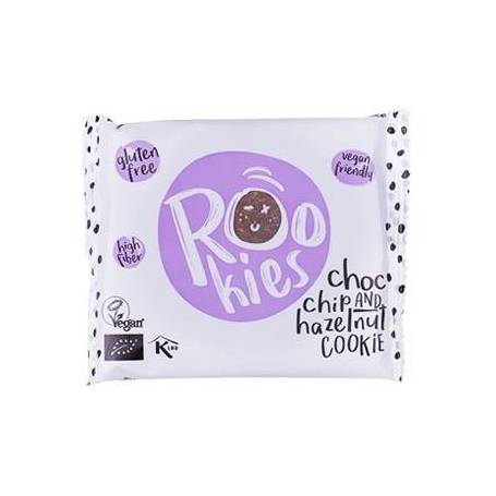 Cookie cu ciocolata si alune eco-bio, 40g, Rookies