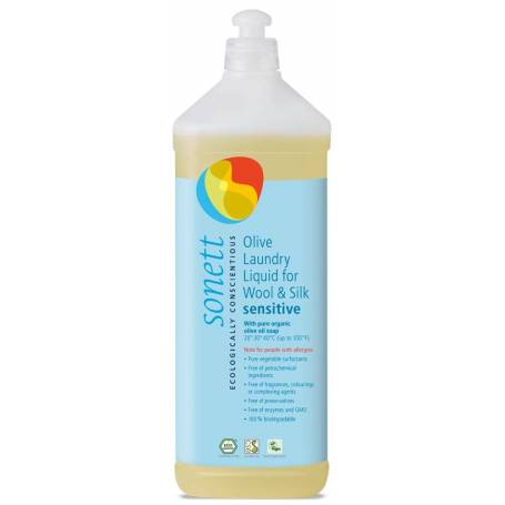 Detergent ecologic lichid pt. lana si matase neutru 1L - Sonett
