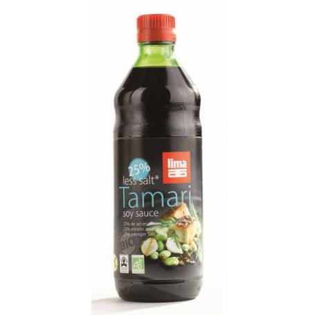 Sos de soia Tamari cu continut redus de sare eco-bio 250ml - Lima