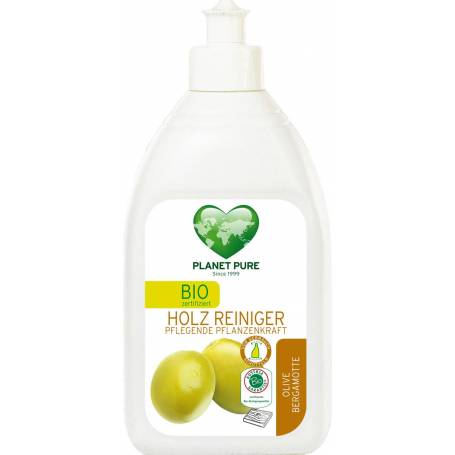 Detergent pentru lemn cu masline si bergamota eco-bio 510ml, Planet Pure