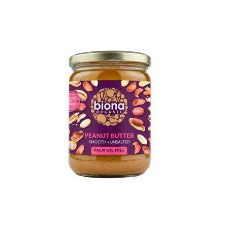 Unt de arahide smooth fara sare eco-bio 500g - Biona