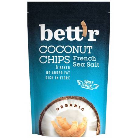 Chips de cocos cu sare eco-bio 70g - Bettr
