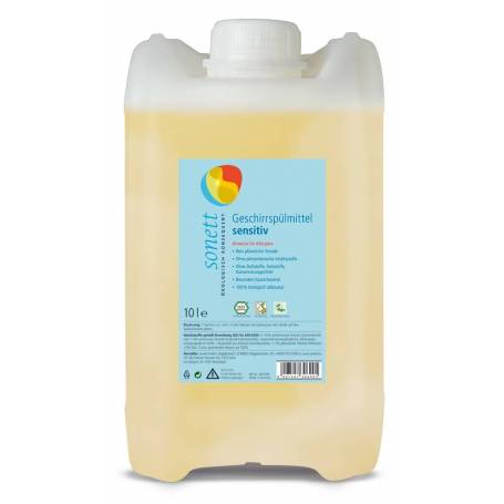 Detergent ecologic pt. spalat vase – sensitiv, 10L - Sonett