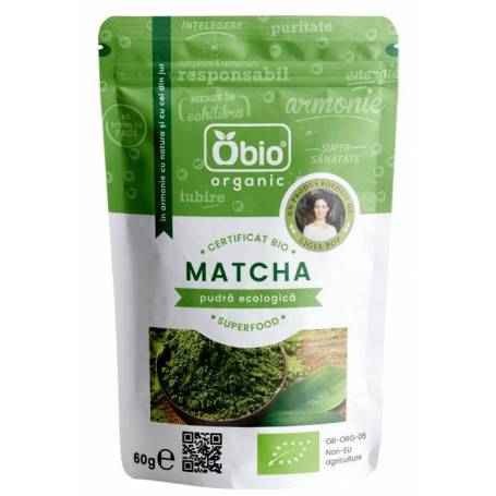 MATCHA (CEAI VERDE) PULBERE ECO-BIO 60g - OBIO