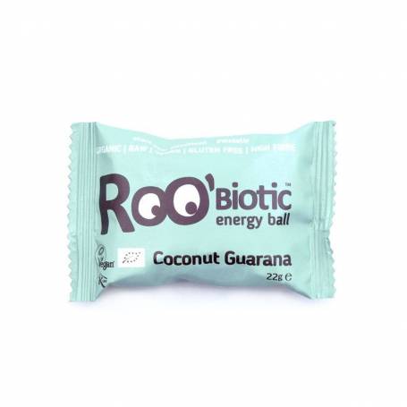 ROObiotic energy ball cocos si guarana eco-bio 22g - Roo Bar