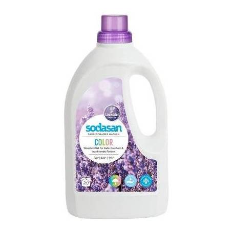 Detergent lichid rufe colorate si albe lavanda bio 1.5l, Sodasan