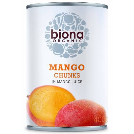 Mango bucati in suc de mango, eco-bio, 400g - Biona