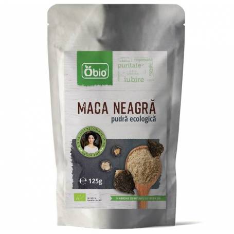 Maca neagra pudra eco-bio 125g, Obio