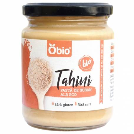 Tahini din susan alb fara gluten, eco-bio, 250g Obio