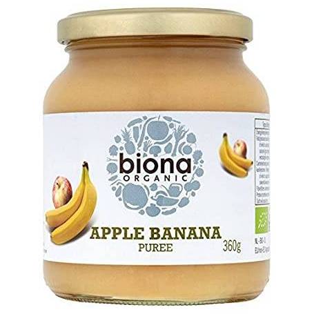 Piure de mere si banane eco-bio 360g Biona